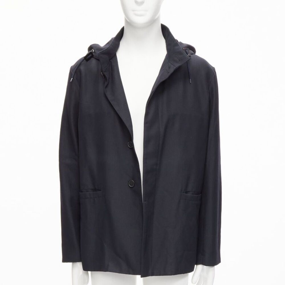 Marni Wool Leather Stopper Parka Jacket